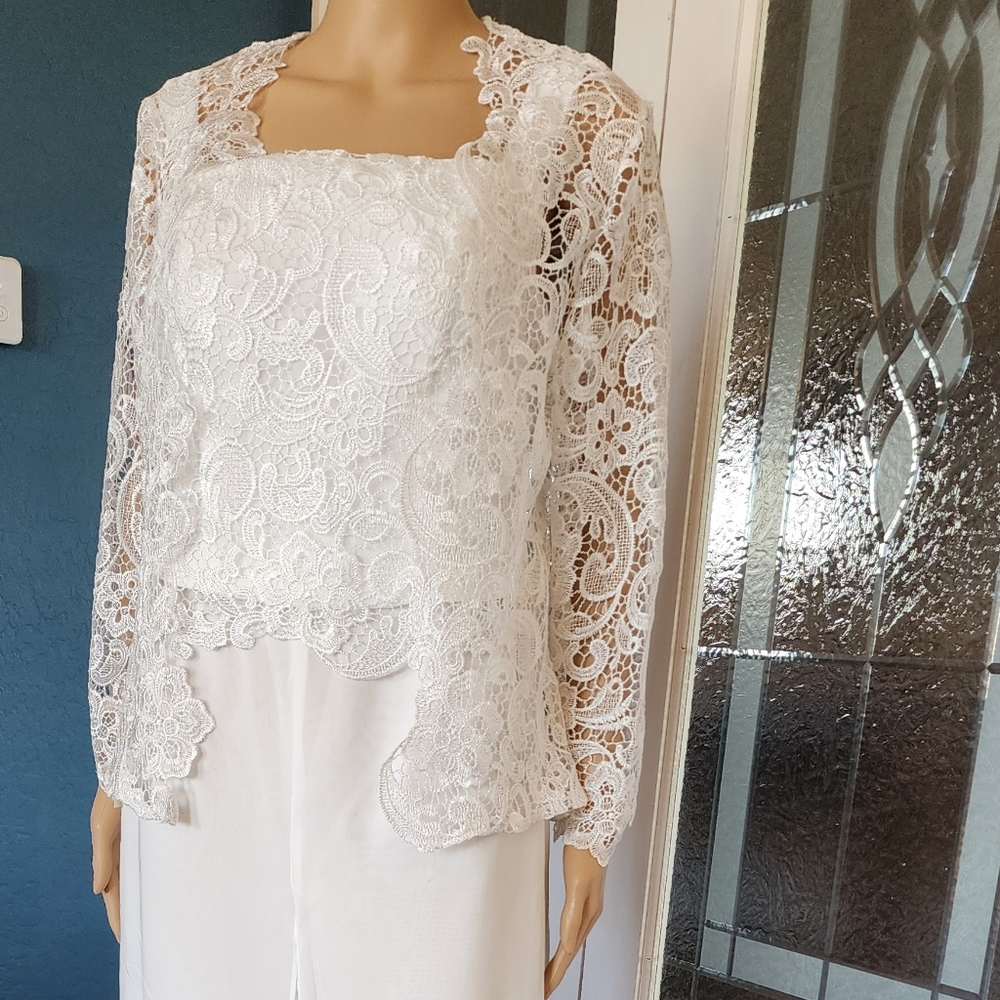 LT LAN TING BRIDE 3 PC PANTSUIT SZ Sm NWT - Picture 11 of 16